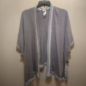 Chico's gray ruana, sweater, one size fits most
